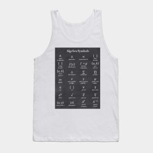 Algebra Symbols Tank Top